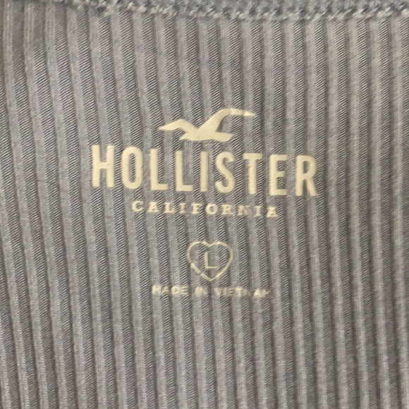 Large, long sleeve, Hollister bodysuit, lilac - Picture 3 of 3